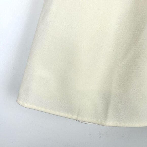 Maxmara Made In Italy Pleated Beige Sheep Wool Skirt L Size Grade A New With Tag - Picture 4 of 7